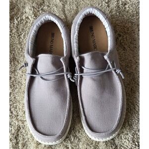 BRUNO MARC Women's Gray Slip-on Loafers Size 8 ~NWOB~